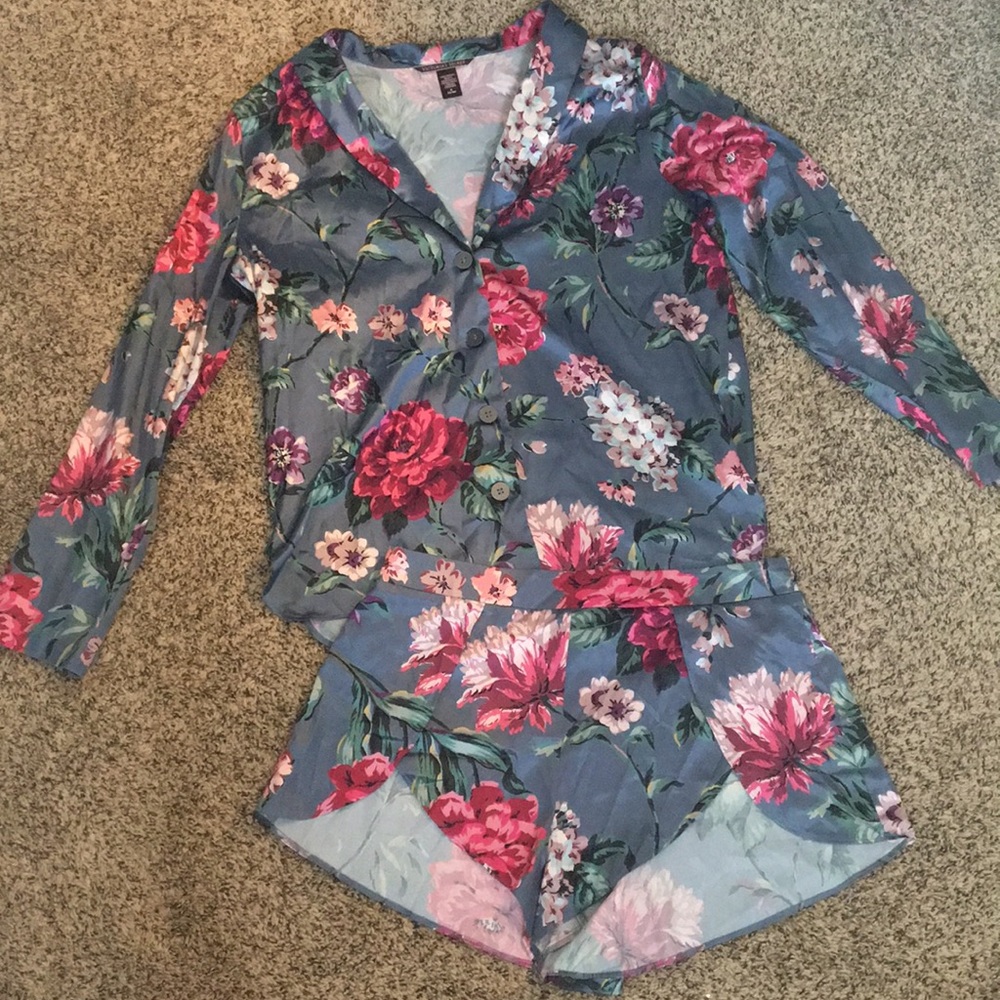 Victoria’s Secret satin pajama set.